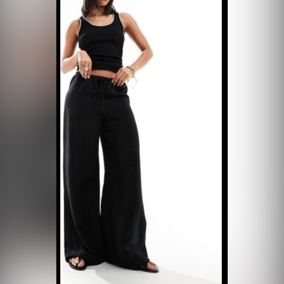 Free people wide legs pants with pockets size XS /
89% cotton & 11% Linen - Picture 4 of 8